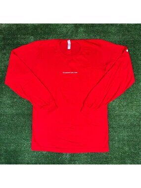 Vintage Y2K Apple Store Employee iPhone T-Shirt Long Sleeve Red Rare Tech Promo